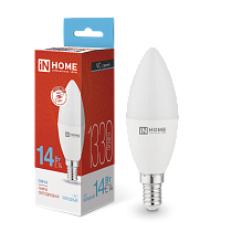 Лампа светодиодная LED-СВЕЧА-VC 14Вт 230В E14 6500K 1330Лм IN HOME