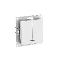 AtlasDesign Белый Выключатель 2-кл. с подсвет.,сх.5а, 10АХ, мех., быстрозажим. клемм