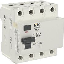ARMAT Выключатель дифференциального тока R10N 4P 100А 30мА тип A IEK ARMAT Выключатель дифференциального тока R10N 4P 100А 30мА тип A IEK