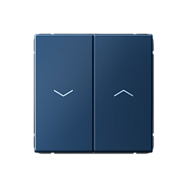 ArtGallery Аквамарин Выключатель двухклавишный, для жалюзи, 2х сх4, 10А, механизм Systeme Electric (Schneider Electric)