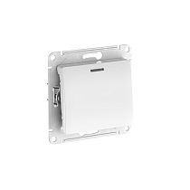 Glossa Белый Переключатель 1-кл. с подсвет., сх.6а, 10АХ, мех., быстрозажим. клемм