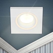 Светильник встраиваемый декоративный ЭРА DK91 WH MR16/GU5.3 белый