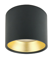 OL8 GX53 BK\/GD Подсветка ЭРА Накладной под лампу Gx53, алюминий, цвет черный+золото (40\/800)
