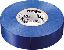 Изолента ПВХ NIT-B15-10/B синяя рулон 10м Navigator
