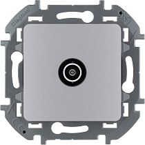 Розетка TV проходная 14 дБ 5-862 мГц алюминий INSPIRIA Legrand Розетка TV проходная 14 дБ 5-862 мГц алюминий INSPIRIA Legrand