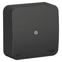 Blanca открытая установка с заземлением  Антрацит Коробка распределительная Systeme Electric (Schneider Electric)