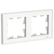 AtlasDesign Art Белый Рамка 2 постовая Systeme Electric (Schneider Electric)