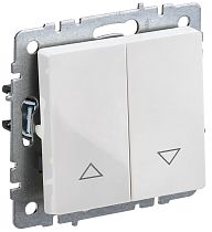 BRITE Выключатель жалюзи 10А ВС10-1-5-БрБ белый  IEK