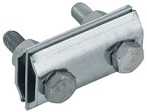 Зажим соединительный двойной сквозной пруток-пруток 8мм оцинкованная сталь HDZ IEK