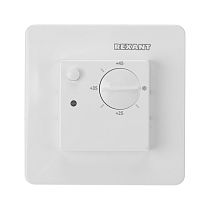 Терморегулятор механический RX-308U (белый) (совместим с Schneider серии Unica) REXANT
