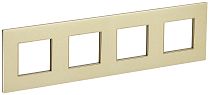 SKANDY Рамка 4-местная SK-F34Sh металл шампань IEK