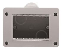 Коробка IP55 для открытой установки на 3 модуля, серия Zenit/Stylo | ABB | 2CLA339100N1101 Коробка IP55 для открытой установки на 3 модуля, серия Zenit/Stylo | ABB | 2CLA339100N1101