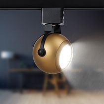 Трековый светильник однофазный ЭРА TR35-GU10 MG MR16 под лампу матовое золото