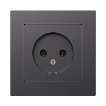 AtlasDesign Базальт Розетка без заземления, 16А, в сборе Systeme Electric (Schneider Electric)