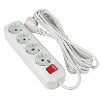 Удлинитель "Эксперт"  4 гнезда 2 метра 16А/3,5кВт с выключателем и заземлением ПВС 3х1 EKF PROxima