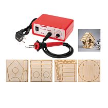 Набор для выжигания REXANT, «Кормушка для птиц», Выжигатель + 3D модель, 150х150 мм, пакет