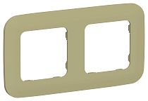FLITE Рамка 2-местная РУ-2-А-ФлО оливковый IEK