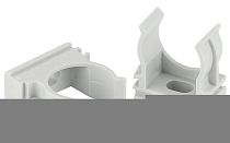 Крепеж-клипса для трубы ЭРА (cерый) D40мм