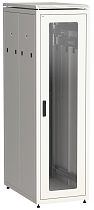 ITK Шкаф сетевой 19" LINEA N 42U 600х1000 мм стеклянная передняя дверь  задняя перфорированная серый IEK