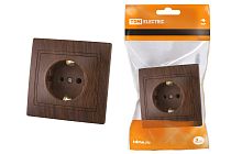 Розетка 2П+З 16А 250В "ЭКО" (бук) "Таймыр"  TDM