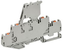 ARMAFIX Колодка клеммная CPDLF2.5 2х-уровневая с держателем предохранителя на верхнем уровне IEK