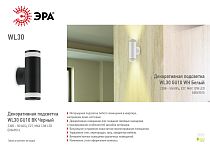 Декоративная подсветка ЭРА WL30 GU10 BK (40/640),черный Декоративная подсветка ЭРА WL30 GU10 BK (40/640),черный