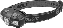 Фонарь ОНЛАЙТ 90 915 OPT-H10-1АА налобный 1бLEDХ1Вт+2крLED,5реж,70лм,IP44