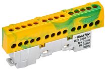 TEKFOR Шина PE "земля" изол на универсальном держателе 6х9-14-ЖЗ IEK