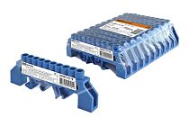 Шина "N" нулевая в изоляторе на DIN-рейку 8x12мм 10 групп инд. стикер  TDM