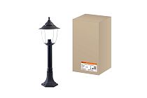 Светильник Прага Эл-11-73-075 60 Вт Е27 напольный на стойке h-0.75 м черный, прозрачный плафон  TDM