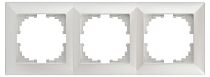 Рамка ЭРА Intro Solo 4-503-06 для розеток и выключателей  на 3 поста перламутр