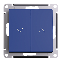 AtlasDesign Аквамарин Выключатель жалюзи 2-кл., 10А, механизм Systeme Electric (Schneider Electric)