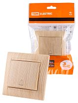 Кнопка звонковая 6А сосна "Лама"  TDM