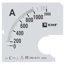 Шкала сменная для A721 1000/5А-1,5 EKF PROxima Шкала сменная для A721 1000/5А-1,5 EKF PROxima