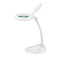 Лупа настольная 3D с подсветкой 60 SMD LED, сенсорная регулировка яркости, VISAGISTE, ø127мм, белая (8098LED) REXANT Лупа настольная 3D с подсветкой 60 SMD LED, сенсорная регулировка яркости, VISAGISTE, ø127мм, белая (8098LED) REXANT