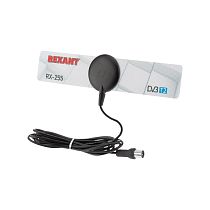 ТВ антенна комнатная для цифрового телевидения DVB-T2 на присоске, RX-255 REXANT ТВ антенна комнатная для цифрового телевидения DVB-T2 на присоске, RX-255 REXANT