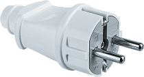 Вилка Navigator NCA-PL02-16A-E-WH прямая с заземлением белая Вилка Navigator NCA-PL02-16A-E-WH прямая с заземлением белая