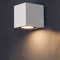 Светильник фасадный GWL-MR16-GU10-S-IP65 WHITE одинарный квадратный General Lighting Systems Светильник фасадный GWL-MR16-GU10-S-IP65 WHITE одинарный квадратный General Lighting Systems