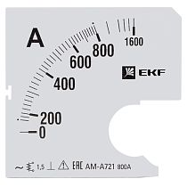 Шкала сменная для A721 800/5А-1,5 EKF PROxima Шкала сменная для A721 800/5А-1,5 EKF PROxima