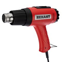 Фен строительный REXANT, 230 В/1800 Вт "MASTER" с терморегулятором и ЖК-дисплеем Фен строительный REXANT, 230 В/1800 Вт "MASTER" с терморегулятором и ЖК-дисплеем