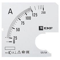 Шкала сменная для A721 125/5А-1,5 EKF PROxima Шкала сменная для A721 125/5А-1,5 EKF PROxima