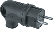 Вилка Navigator NCA-PLR01-16A-E-IP44-BL угловая с заземлением каучук черная Вилка Navigator NCA-PLR01-16A-E-IP44-BL угловая с заземлением каучук черная