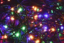 LIGHTING Гирлянда нить 5м 50 светодиодов RGB IP20 зеленый шнур 1,5м 230В контроллер 8 сцен IEK LIGHTING Гирлянда нить 5м 50 светодиодов RGB IP20 зеленый шнур 1,5м 230В контроллер 8 сцен IEK