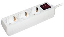 Удлинитель 3х3м с заземлением 16А IP20 У03К с выкл. ПВС 3х1 IEK Удлинитель 3х3м с заземлением 16А IP20 У03К с выкл. ПВС 3х1 IEK