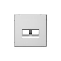 ArtGallery Сталь Накладка двойная для информационных функций типа Keystone Systeme Electric (Schneider Electric) ArtGallery Сталь Накладка двойная для информационных функций типа Keystone Systeme Electric (Schneider Electric)