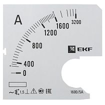 Шкала сменная для A961 1600/5А-1,5 EKF PROxima Шкала сменная для A961 1600/5А-1,5 EKF PROxima