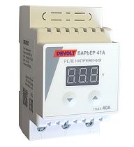 Реле напряжения БАРЬЕР-41А, 40А DEVOLT Реле напряжения БАРЬЕР-41А, 40А DEVOLT