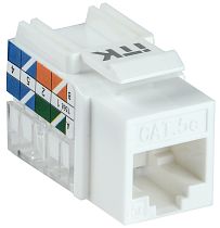 ITK Модуль Keystone Jack кат. 5E UTP 110 IDC 90 град. IEK ITK Модуль Keystone Jack кат. 5E UTP 110 IDC 90 град. IEK