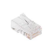 Разъем cквозной RJ-45(8P8C) под витую пару, UTP, CAT 5e REXANT Разъем cквозной RJ-45(8P8C) под витую пару, UTP, CAT 5e REXANT