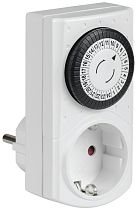Розетка-таймер механический РТМ-1 30мин 24ч 48on/off 16А IP20 IEK Розетка-таймер механический РТМ-1 30мин 24ч 48on/off 16А IP20 IEK